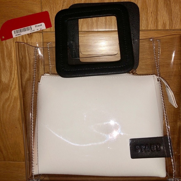 staud mini shirley bag black